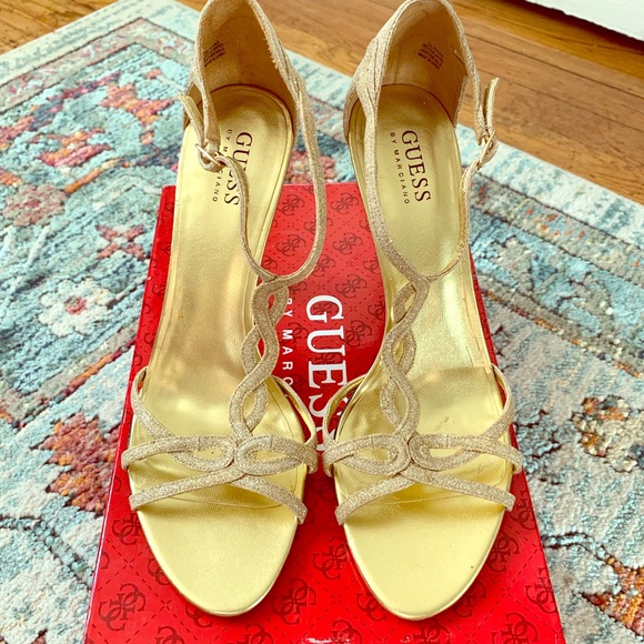 Guess Gold Heels - Picture 2 of 8